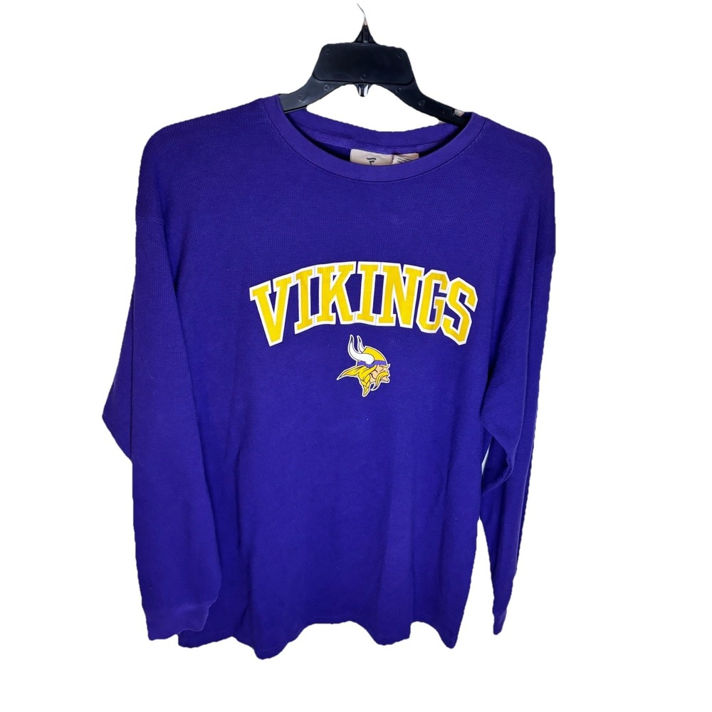 Fanatics Minnesota Vikings Long Sleeve Waffle Shirt 2xl